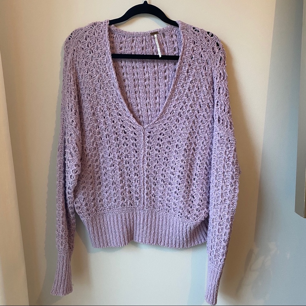 Free People lilac sweater - size small
